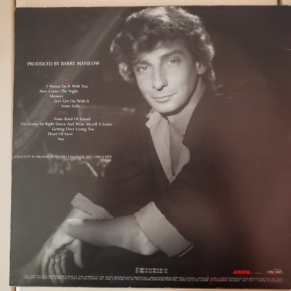 Barry Manilow Here comes the Night Vinyl Record - Picture 2 of 2
